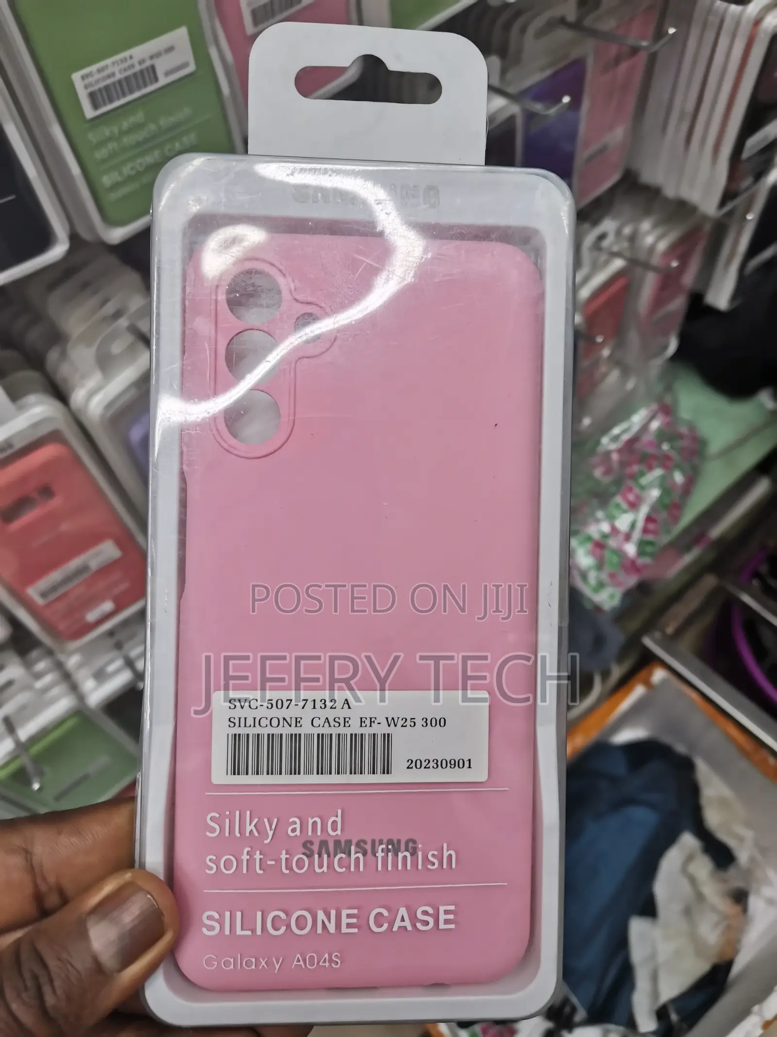 Soft Silicone Phone Back Case for Samsung Galaxy A04s - Pink