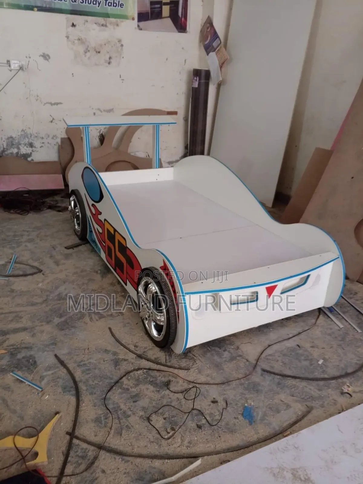 Race -Car Beds for Children. Customized With Lights