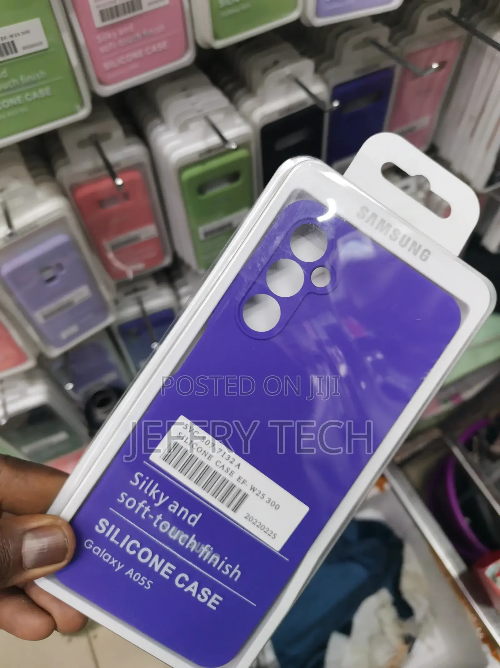 For Samsung Galaxy A05S Case,Soft Silicone Gel Bumper-purple