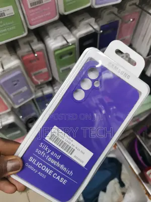 For Samsung Galaxy A05S Case,Soft Silicone Gel Bumper-purple