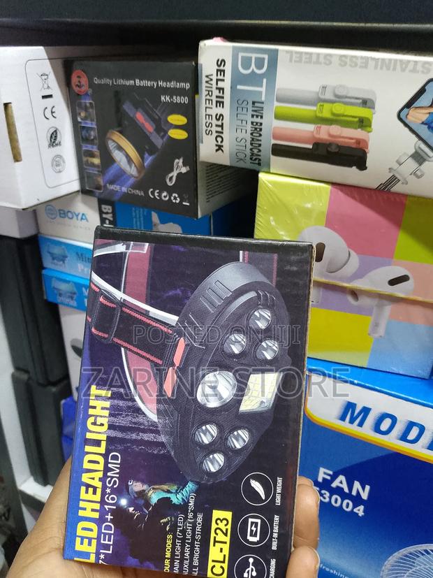 Headlamp 7 Led Headlights Rechargeable - thumbnail 3