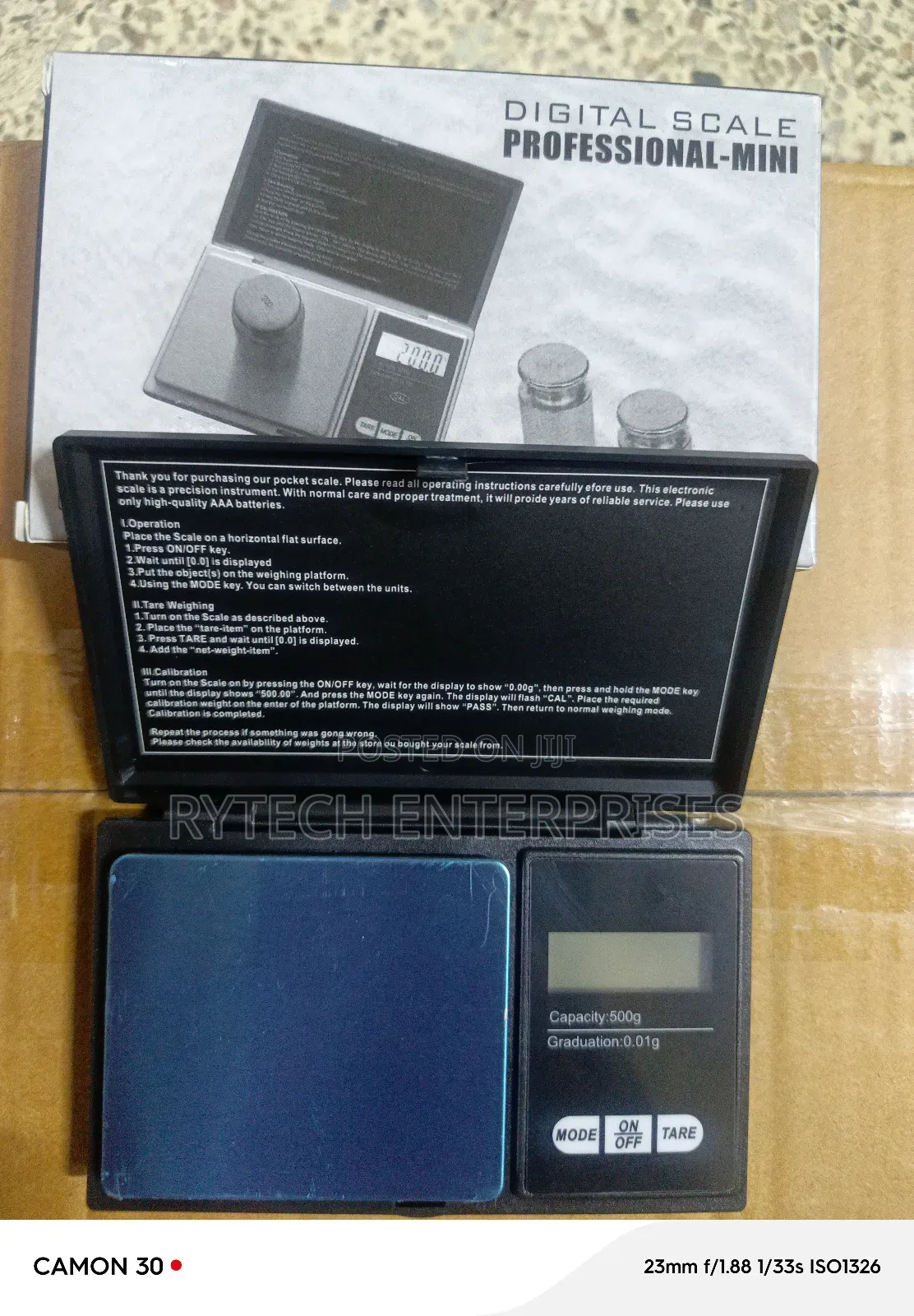 Digital Pocket Scale, 500g X 0.01g