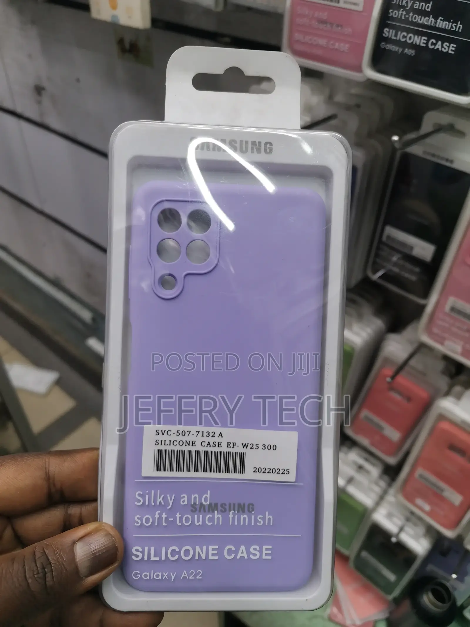 Case for Samsung Galaxy A22 Phone Case,Soft Silicone-Purple