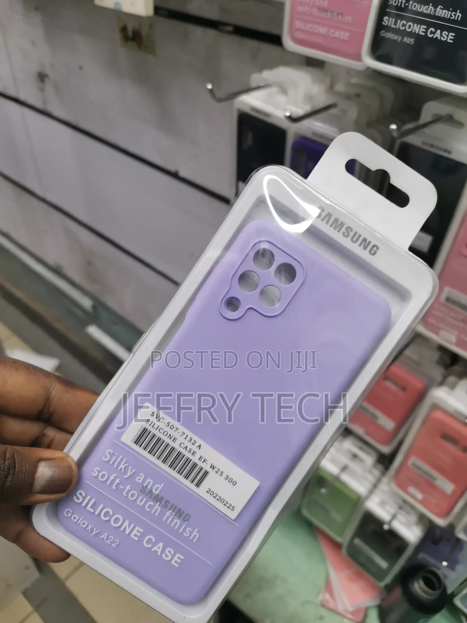 Case for Samsung Galaxy A22 Phone Case,Soft Silicone-Purple
