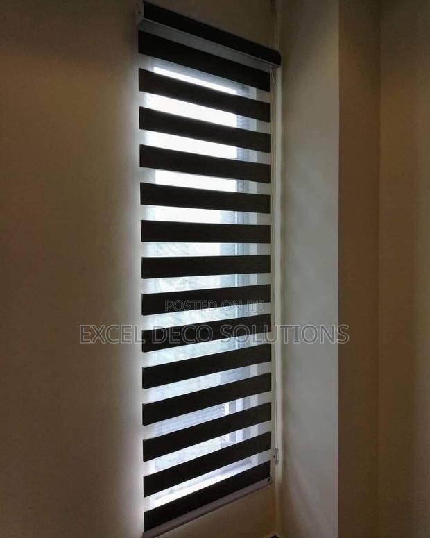 Stripped Elegance Zebra Office Blinds