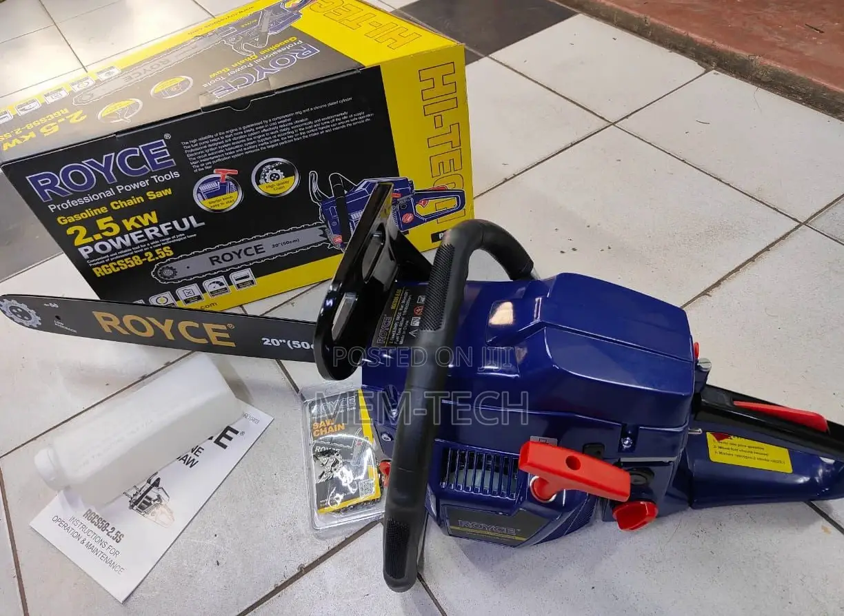 Powerful Royce Petrol Chainsaw 20" 2500W