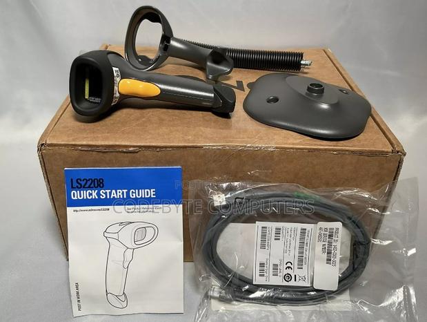 Zebra Symbol LS2208 Barcode Scanner Kit USB With Stand - main view