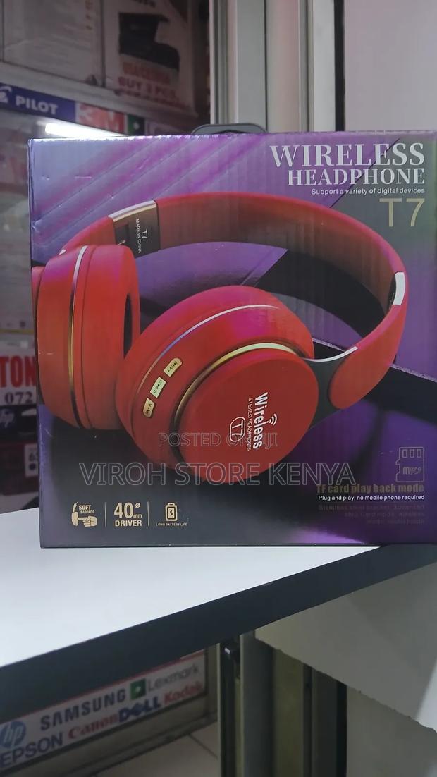 T7 Wireless Headphones - Black - thumbnail 2