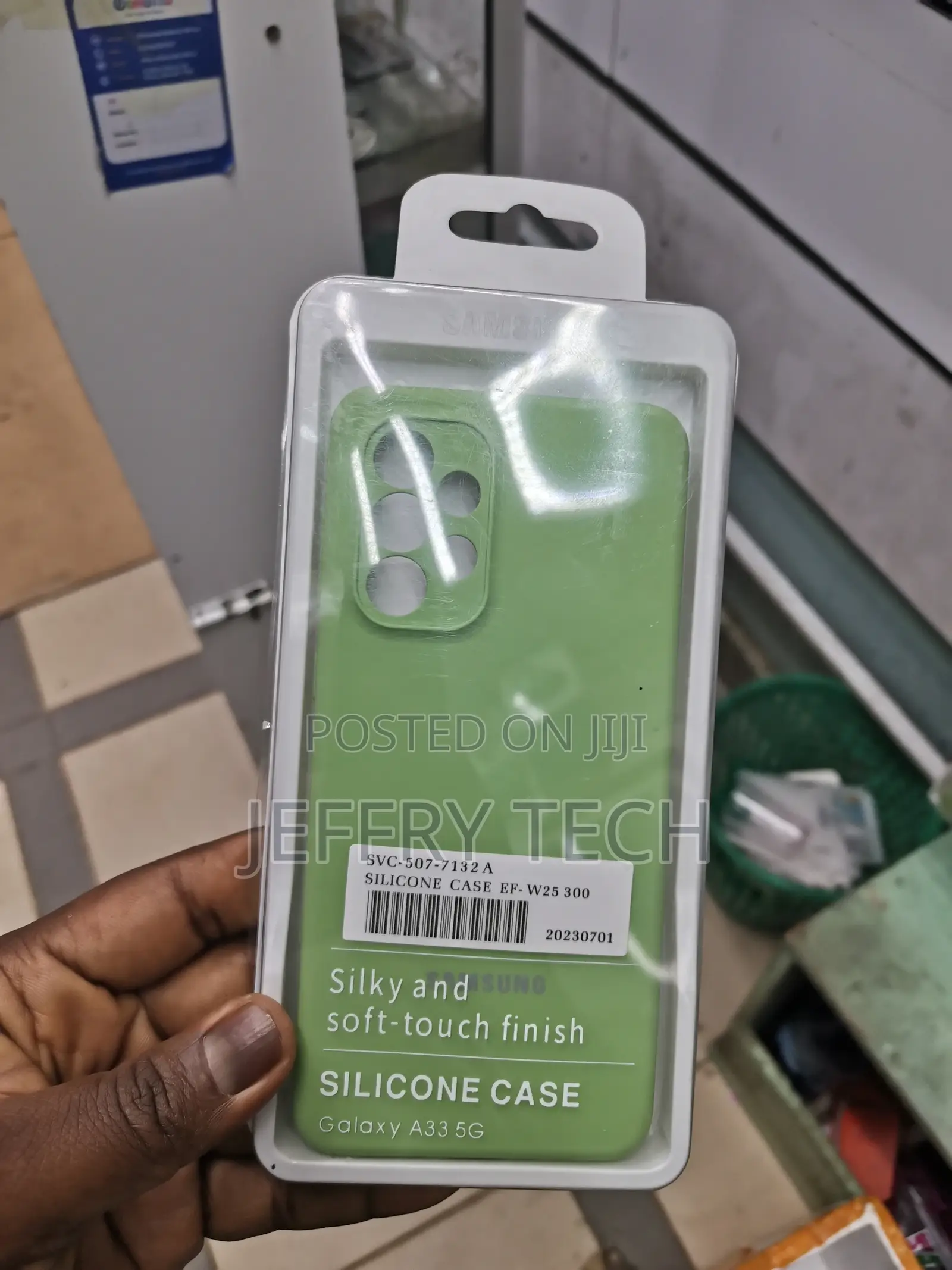 Soft Silicone Protective Case for Galaxy A33 5g-Green