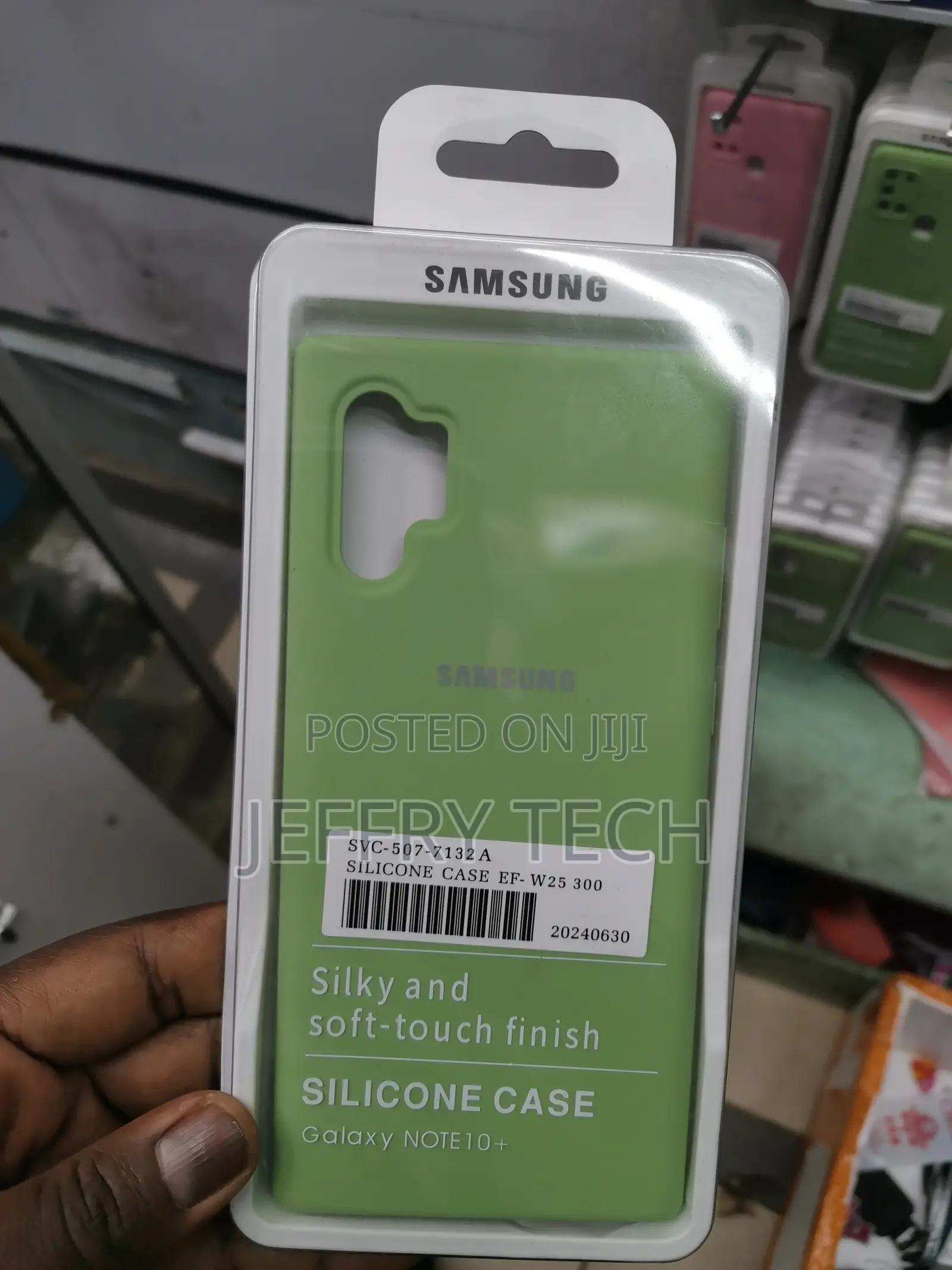 Silicone Soft Cover Case for Samsung Galaxy Note 10+-Green