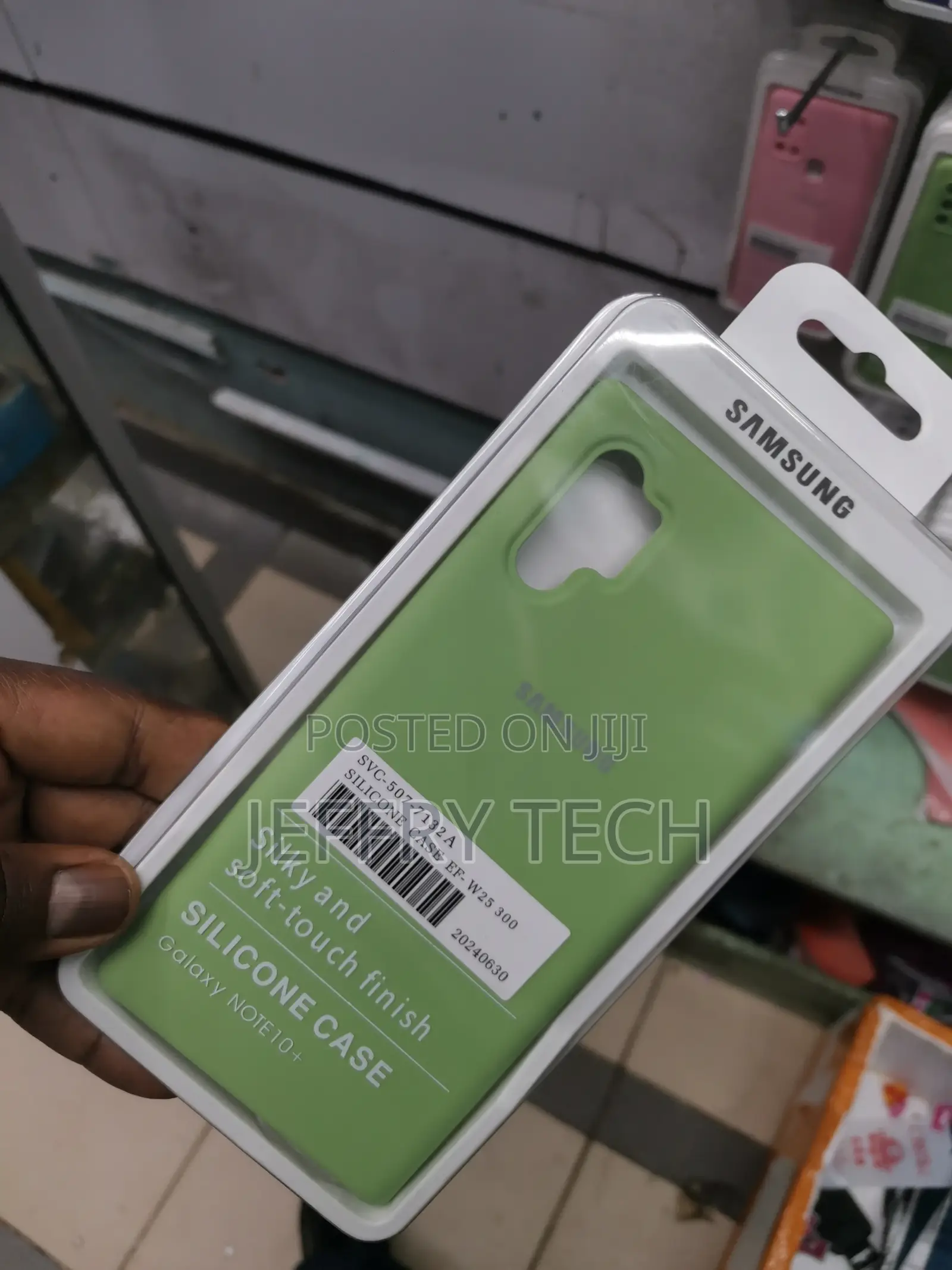 Silicone Soft Cover Case for Samsung Galaxy Note 10+-Green