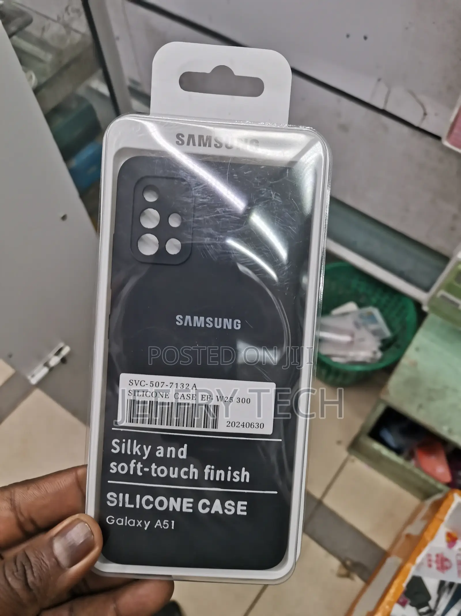 Samsung Galaxy A51 Case Luxury Soft Silicone Case-Black
