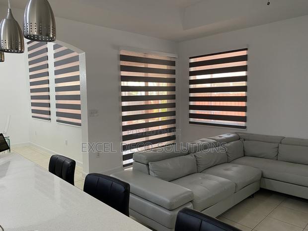 Ideal Living Area Zebra Window Blind