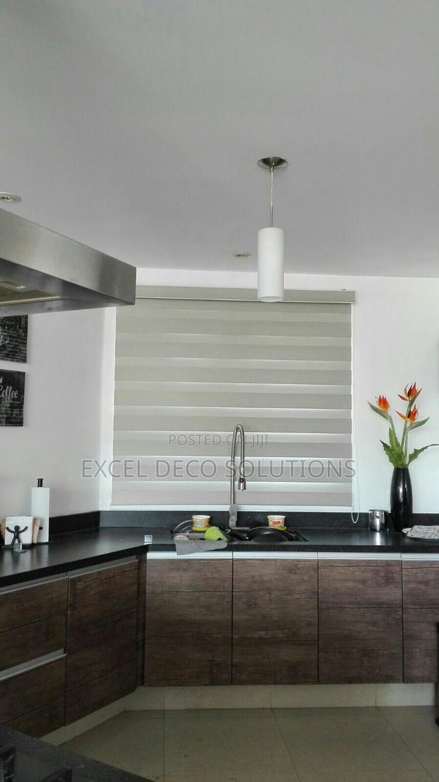 All Day Comfort Zebra Kitchen Window Blinds