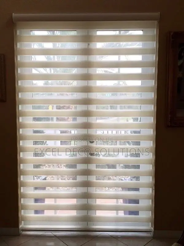 Balcony Door Zebra Roller Blind