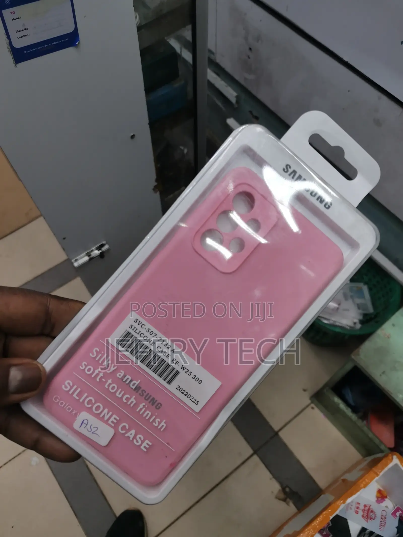 Silicone Phone Cover for Samsung Galaxy A52-Pink
