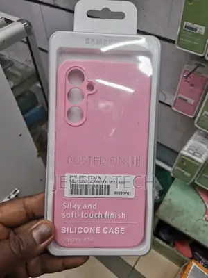 Silicone Case for Galaxy A54, With Scratch-Resistant-Pink