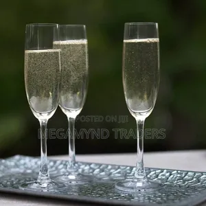 6pc Champagne Glass Clear