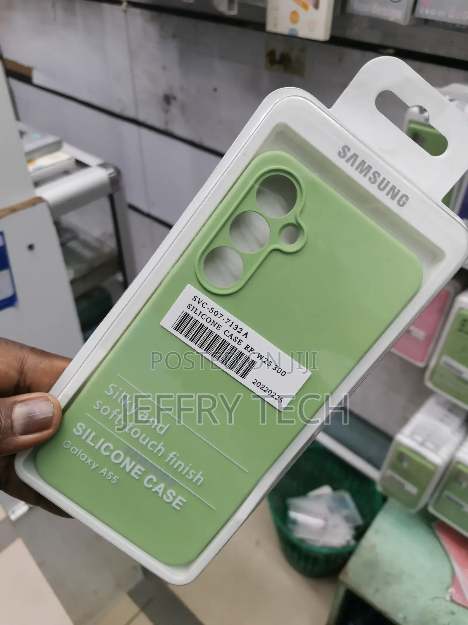 Case for Samsung Galaxy A55 Silicone Phone Case -Green