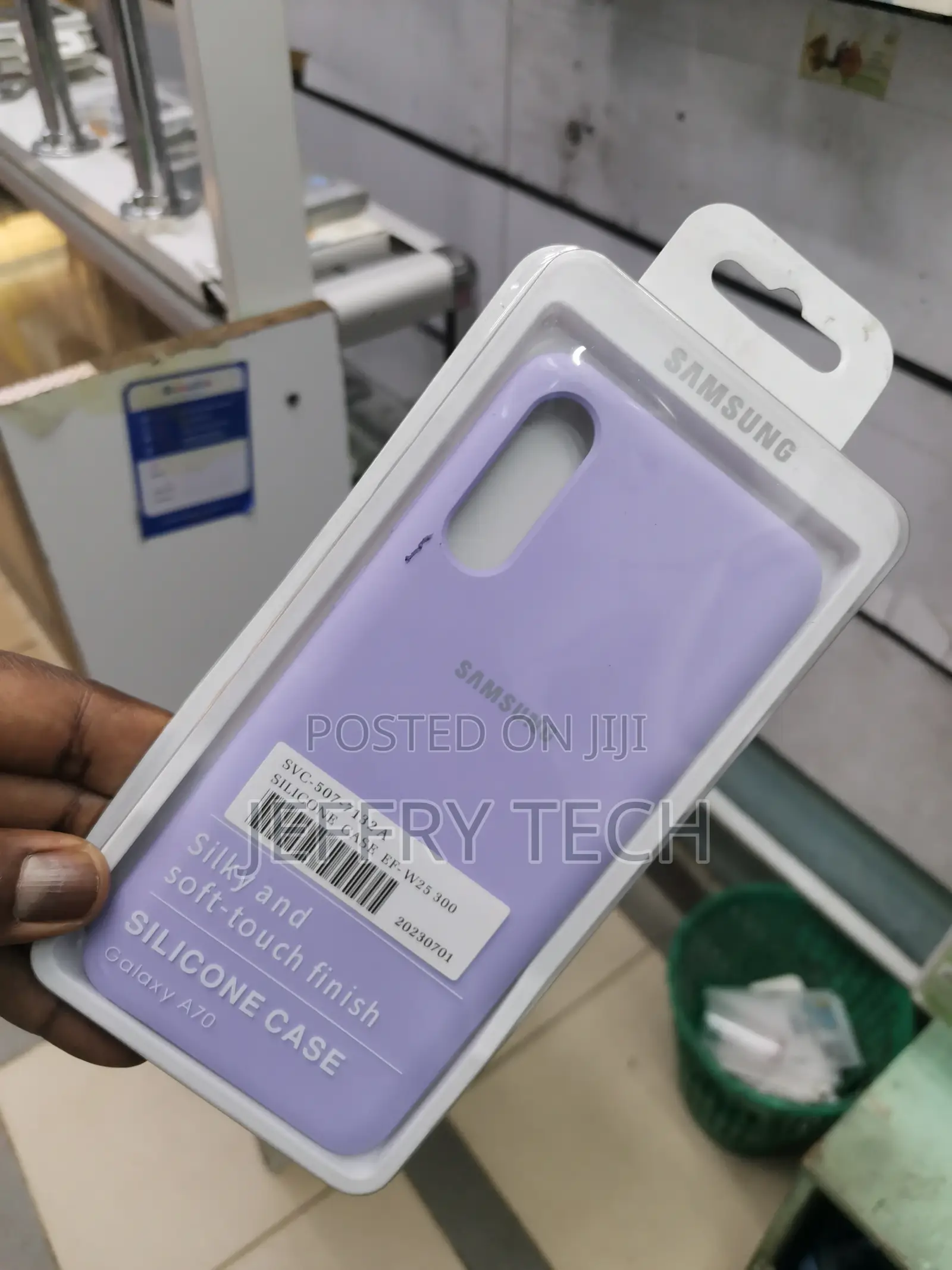 Samsung Galaxy A70 Silicone Case Gel Rubber Bumper -purple