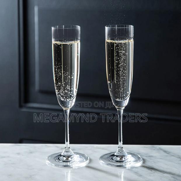 6pc Champagne Glass Clear - main view