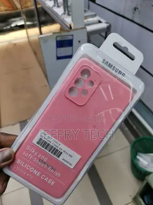 Silicone Back Cover Case for Samsung Galaxy A72 -Pink
