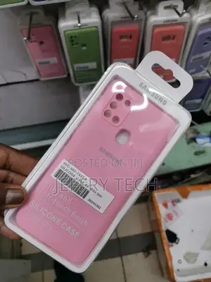 Silicone Soft Back Cover Case for Samsung Galaxy A21s (Pink)