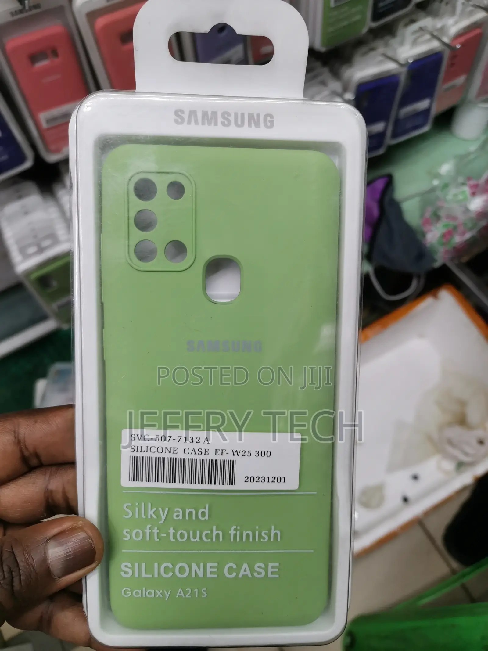 Silicone Soft Back Cover for Samsung Galaxy A21s -Green