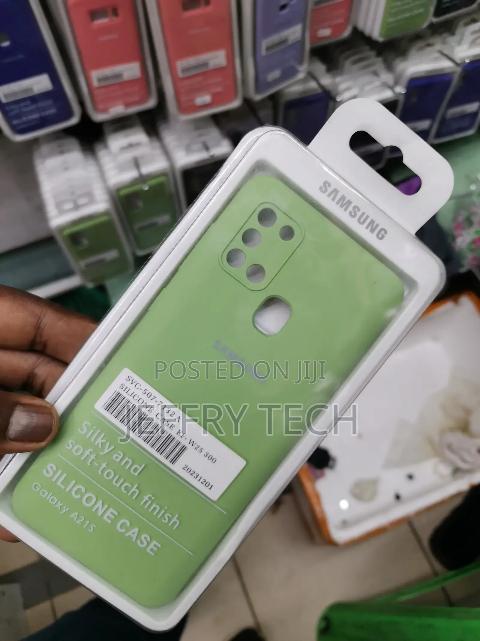 Silicone Soft Back Cover for Samsung Galaxy A21s -Green