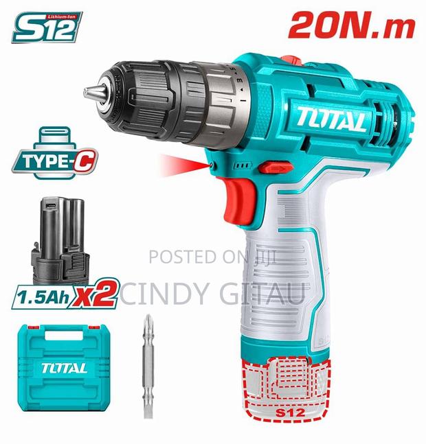 Total TDLI12202 Cordless Drill Voltage: 12V