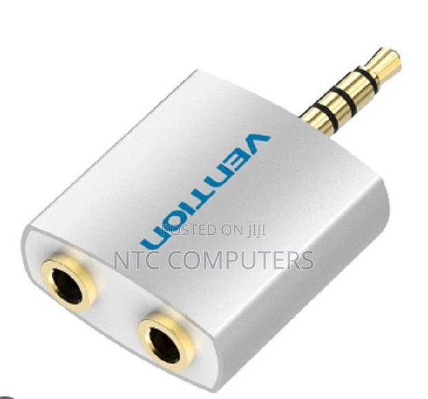 Vention 4 Pole 3.5mm Male to 2*3.5mm Female Converter