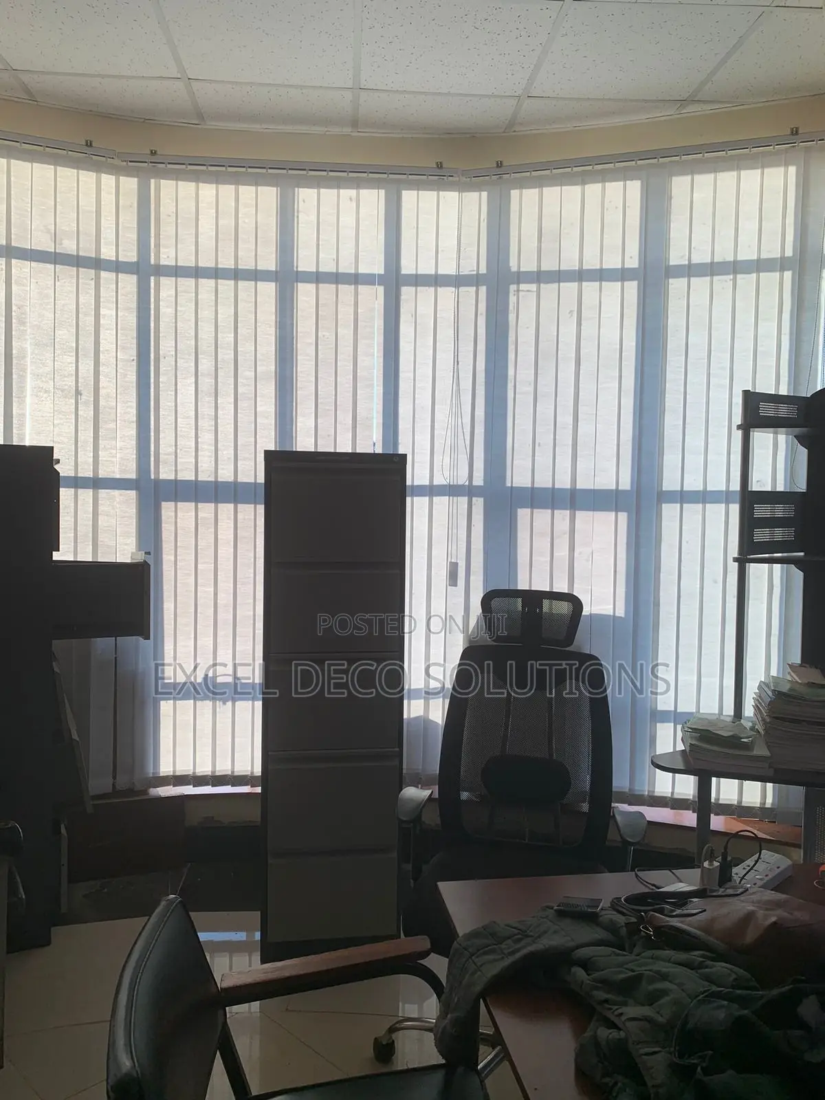 White Professional Vertical Blinds