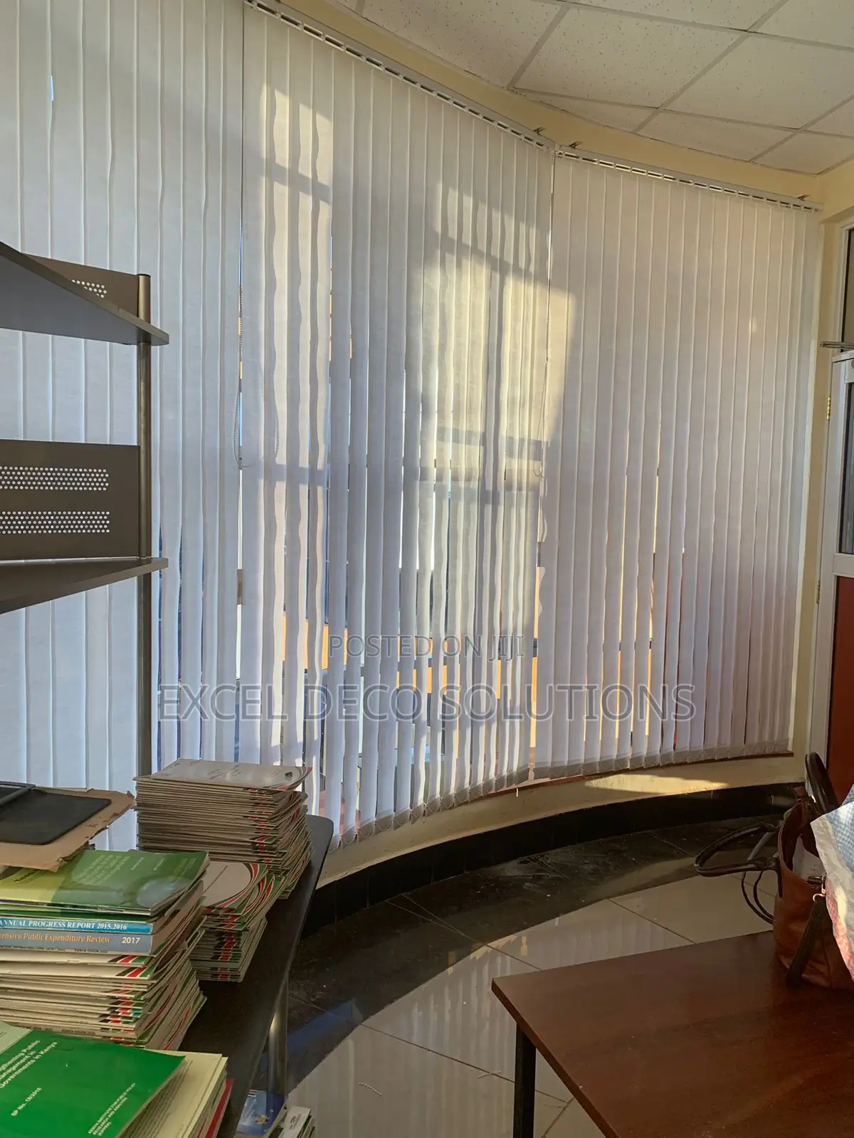 White Light Control Vertical Office Blinds