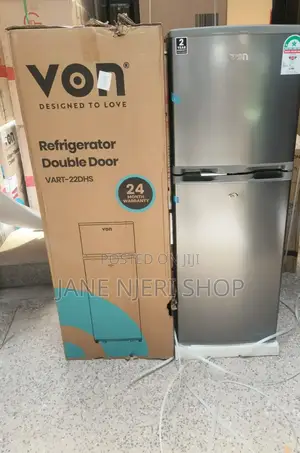 VON 138L Double Door Fridge v/N-138l