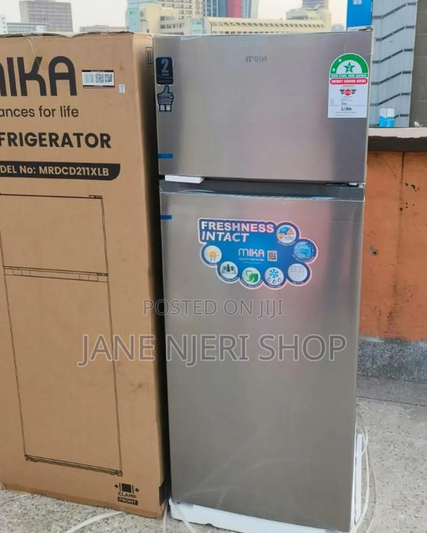 211litres Mika Two Door Refrigerator MI-KA/211L