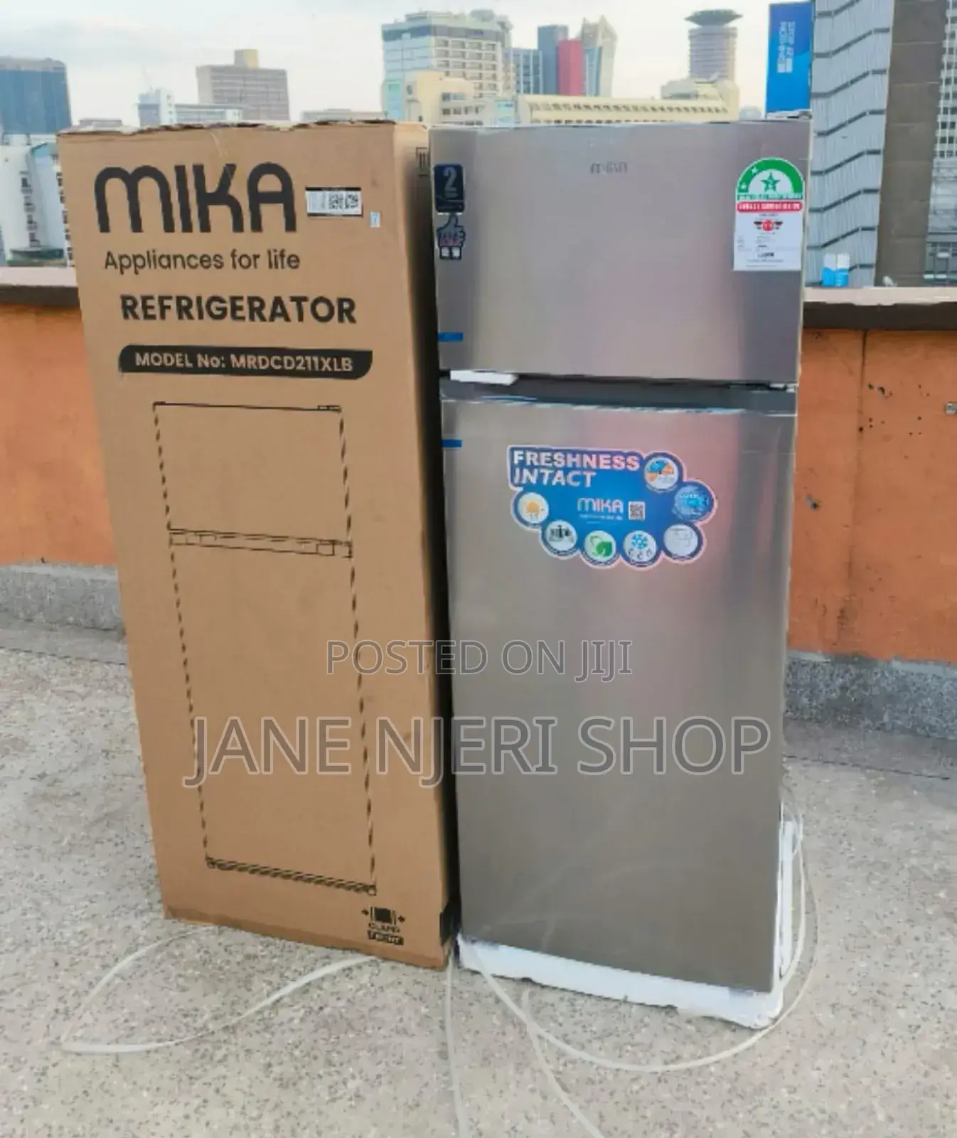 Mika 211litres Double Door Fridge MI-KA/211L
