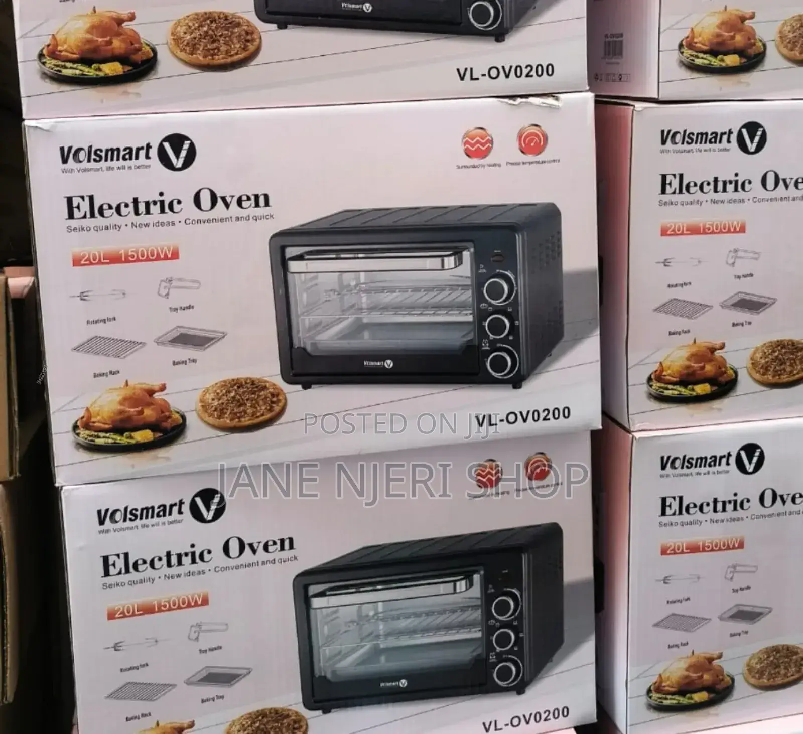 20 Litres Volsmart Electric Oven 1500w/Vl