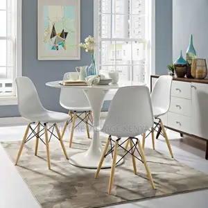 Mid-Century Dining Table for 4-6 With MDF Table Top