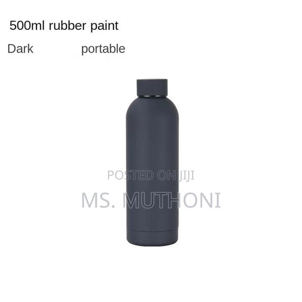 External Rubber Painted 500ml Vacuum Insulated Bottle - thumbnail 5