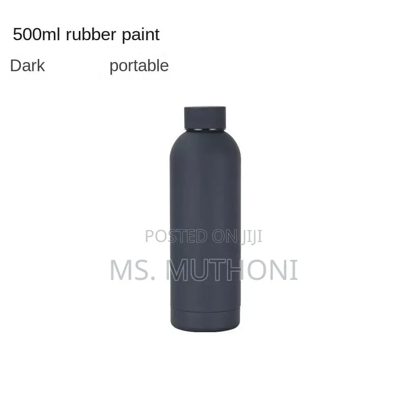 External Rubber Painted 500ml Vacuum Insulated Bottle