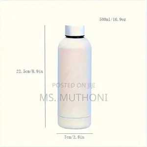 External Rubber Painted 500ml Vacuum Insulated Bottle