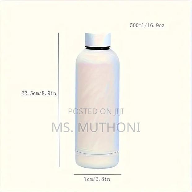 External Rubber Painted 500ml Vacuum Insulated Bottle - thumbnail 4