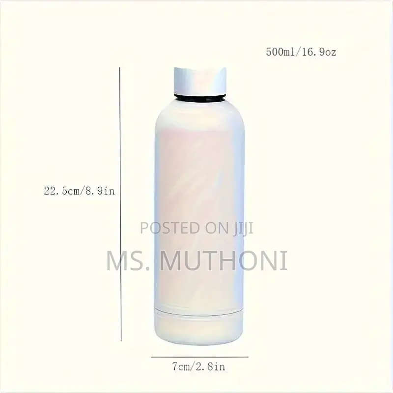 External Rubber Painted 500ml Vacuum Insulated Bottle