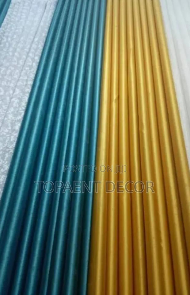 Fancy Green and Yellow Window Curtains