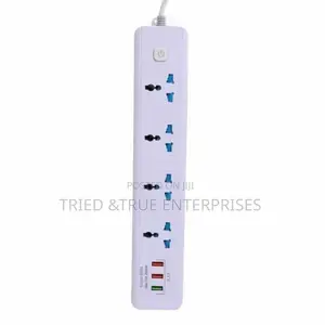 4 Way Universal Power Socket With Usb Port Jd9