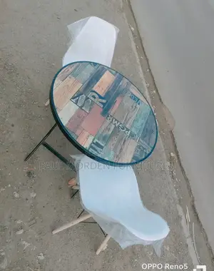 Foldable Table With Two Dining White Chairs