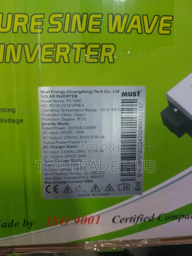 Must Hybrid Solar Inverter 24v 2.2kva/2200w - main view