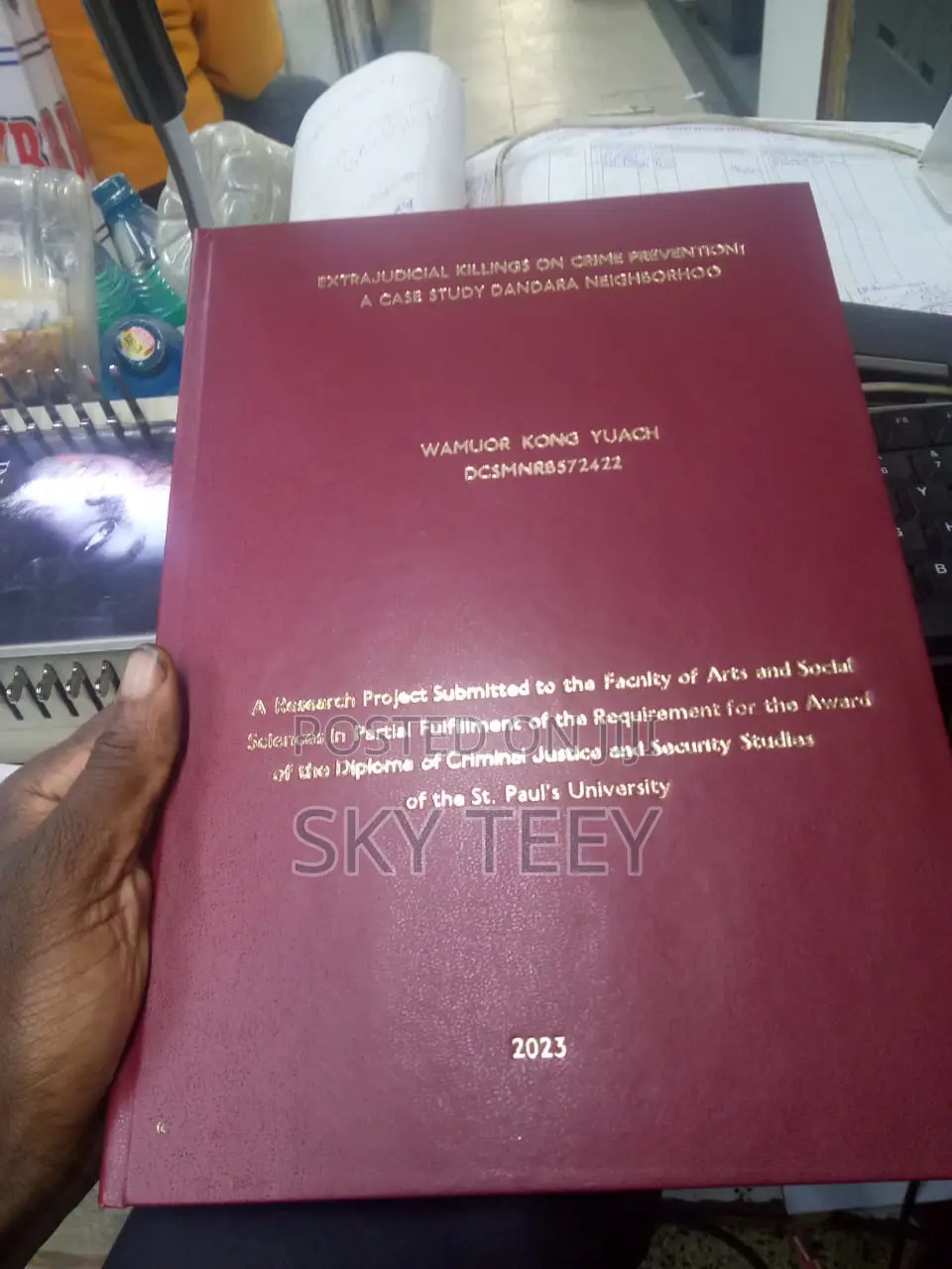 Hard Cover N Project Binding