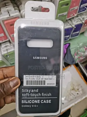 Soft Silicone Phone Case for Samsung Galaxy S10 Plus-Black