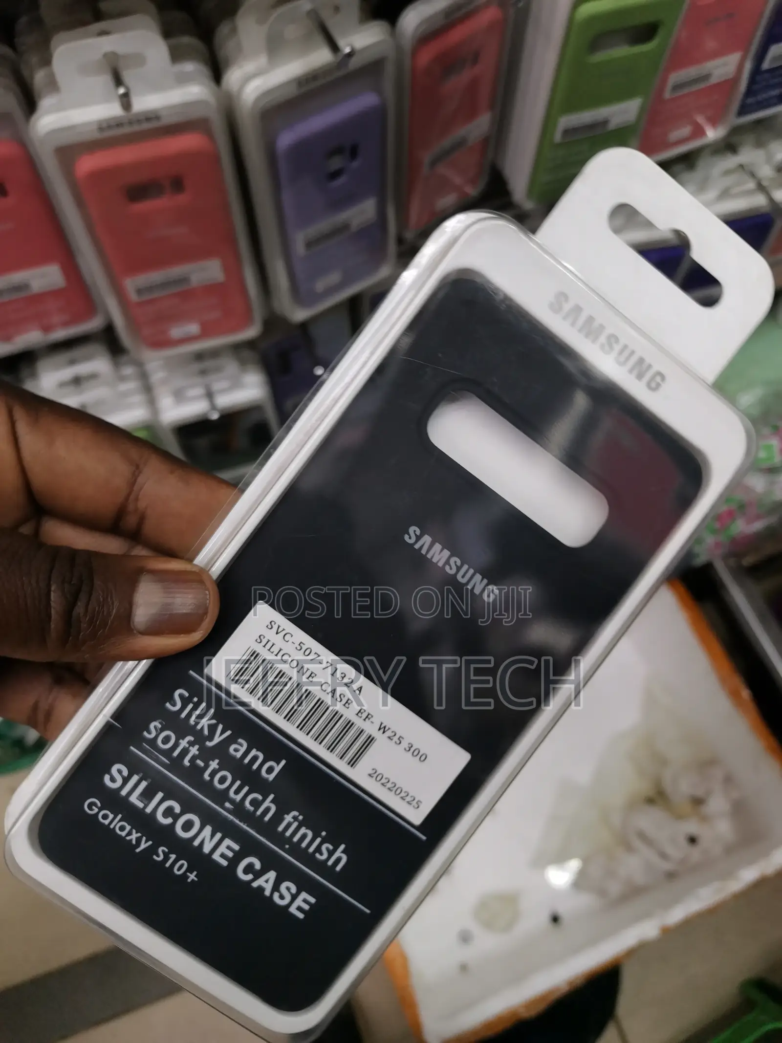Soft Silicone Phone Case for Samsung Galaxy S10 Plus-Black